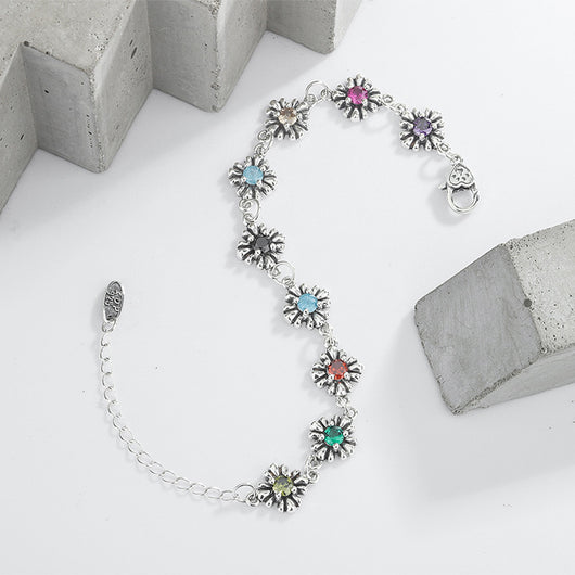 Pulsera de Plata 925 Margarita Vintage Diseño Original Joyería Artesanal - Image 4