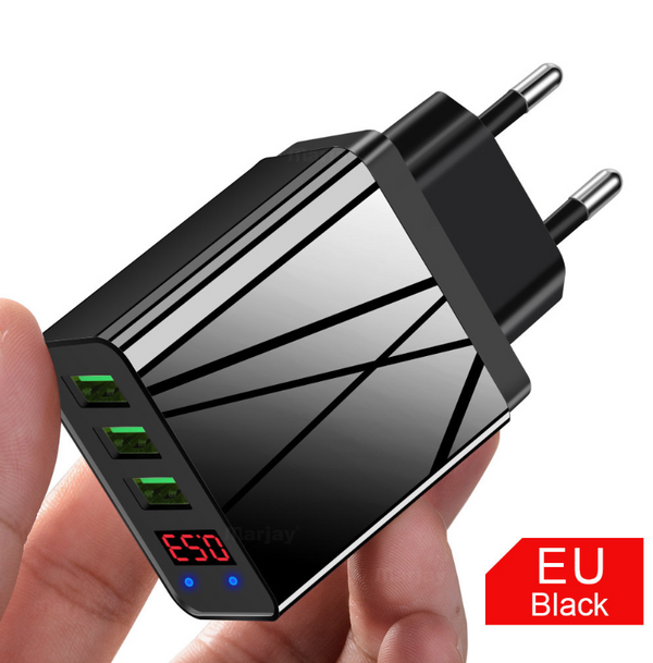 Cargador USB Triple Puerto con Pantalla LED 3A - Image 19