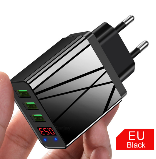 Cargador USB Triple Puerto con Pantalla LED 3A - Image 19