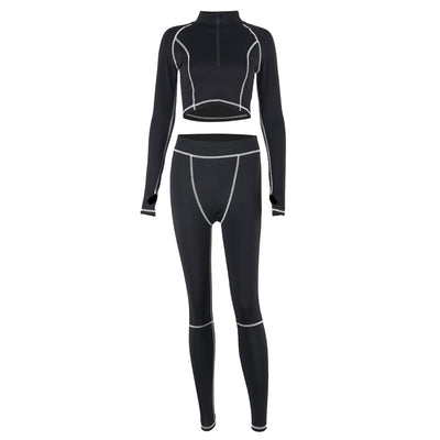Conjunto de Yoga y Fitness de Manga Larga con Estilo - Image 28