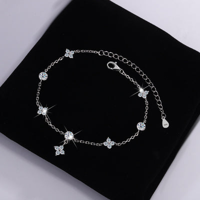 Pulsera de Moissanita Platinada en Plata 925 - Image 2