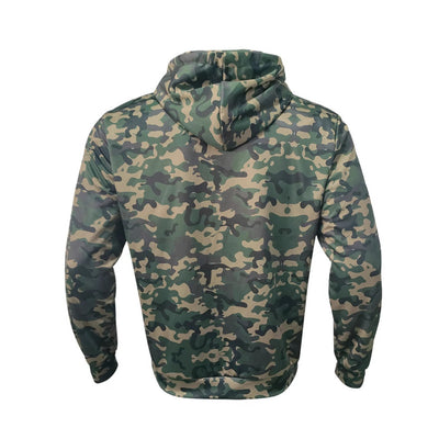 Sudadera Cardigan Camuflado con Capucha para Hombre - Image 3