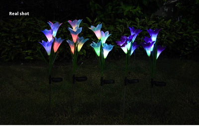 Linterna Solar Lirio Festiva para Jardín y Patio - Image 22