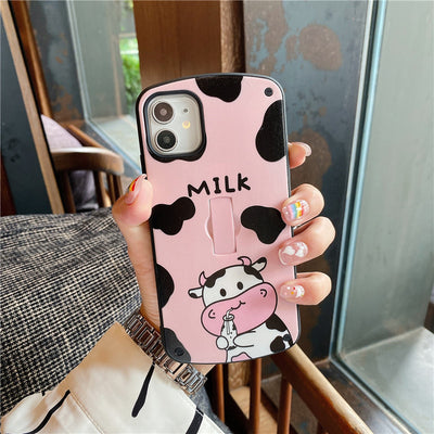 Funda para Teléfono Cow Anillo Adorable y Simple - Image 6