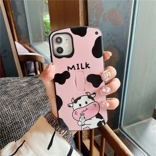 Funda para Teléfono Cow Anillo Adorable y Simple - Image 6