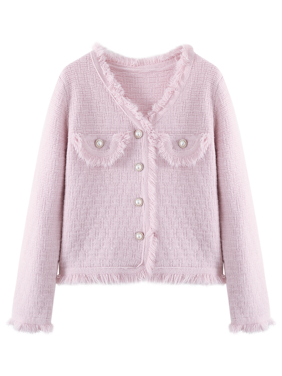 Cardigan Escote V Diseño Primavera