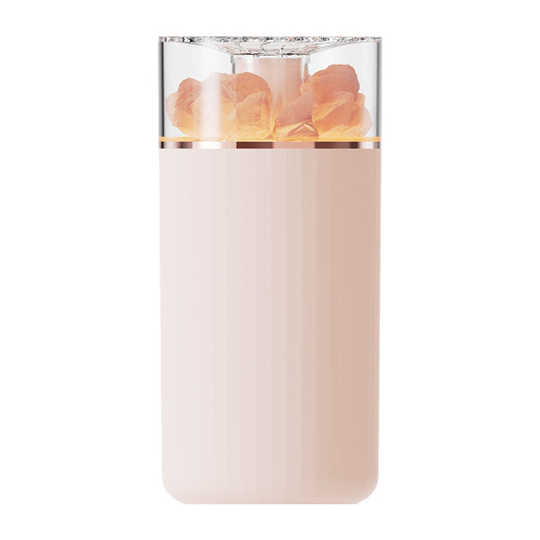 Difusor de Aromas Portátil con Cristal, Humidificador USB Inalámbrico y Lámpara Atmosférica