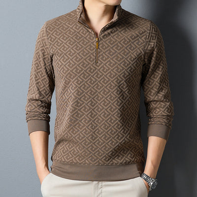 Camisa Casual con Cuello de Solapa y Cierre de Cremallera para Hombre - Image 7