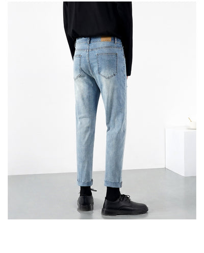 Pantalones Vaqueros Rotos para Hombre Ligeros de Verano - Image 10
