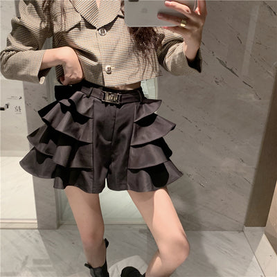 Falda Corta Pata de Gallo para Mujer Talla Petite - Image 5