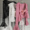 Conjunto Dos Piezas: Cardigan Chiffon con Encaje y Tirantes