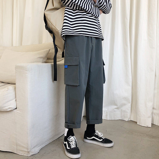 Pantalones Harem Casuales Holgados de Pierna Recta para Hombre - Image 11
