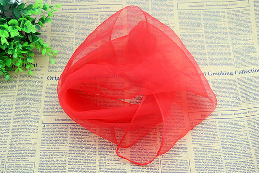 Pañuelo Cuadrado de Gasa Liso en Colores Sólidos - Image 12