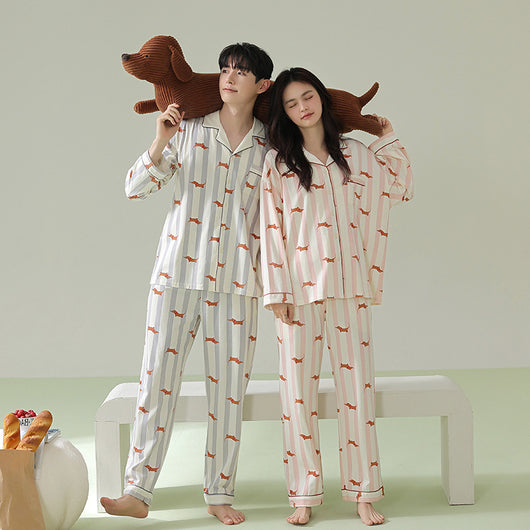 Pijamas de Algodón Puro para Parejas