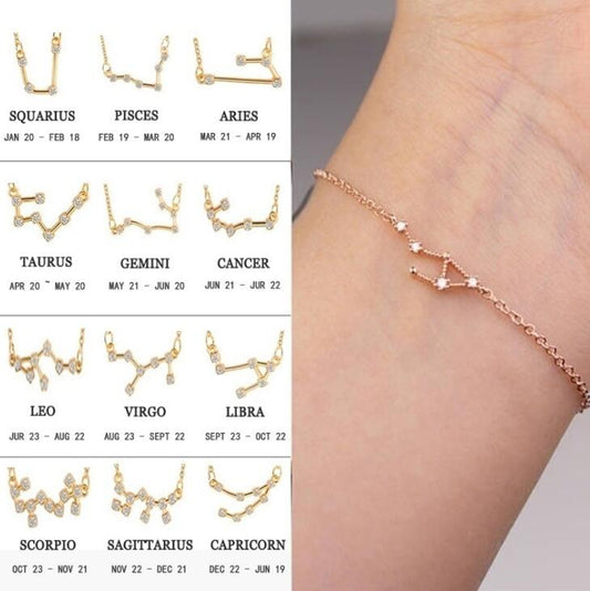 Pulsera de los 12 Signos del Zodiaco