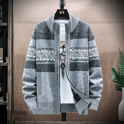 Suéter Tejido Estampado Holgado para Hombre - Image 3