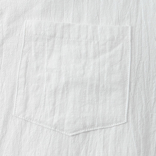 Camisa de Lino y Algodón Manga Corta para Hombre - Image 8