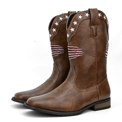 Bota Vaquera Occidental Estrella de Cinco Puntas para Hombre - Image 20