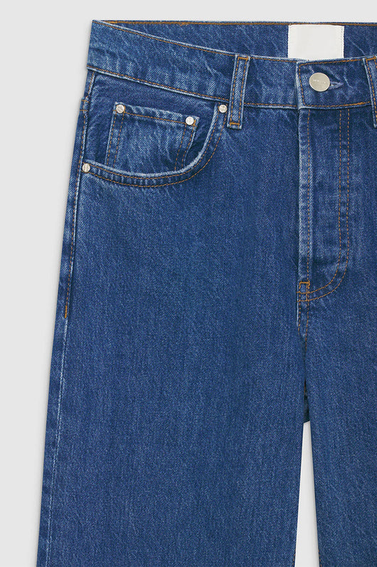 Jeans Rectos de Cintura Media 100% Algodón con Stretch - Image 5