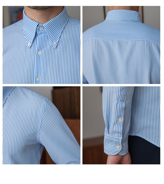 Camisa Manga Larga a Rayas para Uso Diario - Image 8