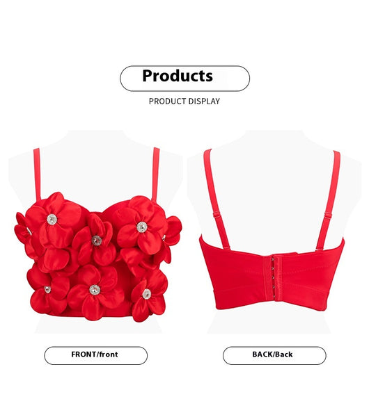 Top Bandeau Floral con Brillantes Dopamina - Image 13