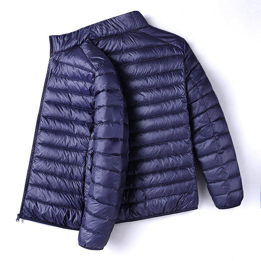 Chaqueta Acolchada Ligera Cuello Alto Talla Grande para Hombre - Image 5