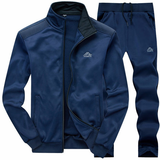 Abrigo de Otoño Dos Piezas para Hombre con Cuello Bordado - Image 14