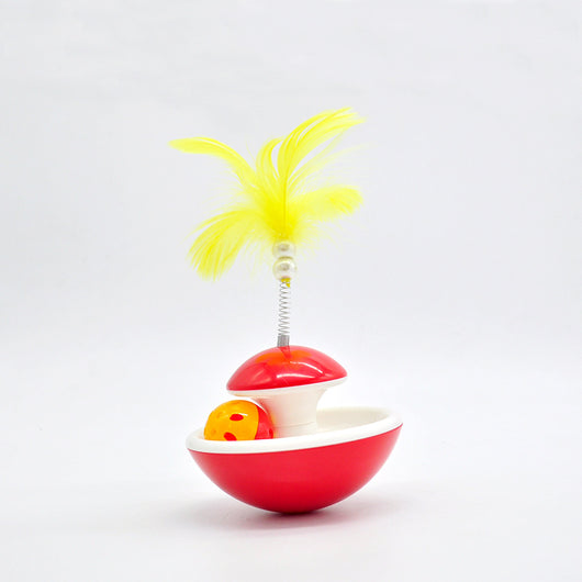 Juguete Interactivo para Gatos con Plumas, Campanas y Vara Giratoria - Image 8