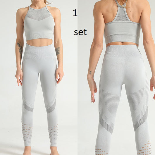 Leggins Deportivos de Cintura Alta con Malla Transpirable de Secado Rápido - Image 17