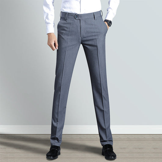 Pantalones Slim Rectos con Estiramiento Cuádruple - Image 35