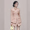 Conjunto de Falda y Chaqueta Tweed Estructura Slim - Dos Piezas Elegantes
