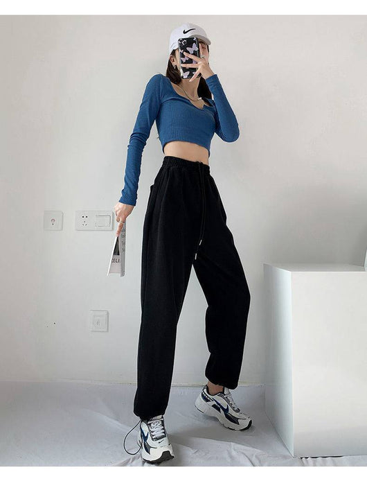 Pantalones Anchos de Cintura Alta Cómodos para Primavera y Otoño - Image 11