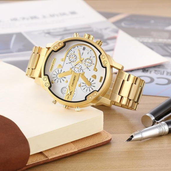 Reloj de Cuarzo Kartani 6820 - Acero Negro Elegante para Hombre