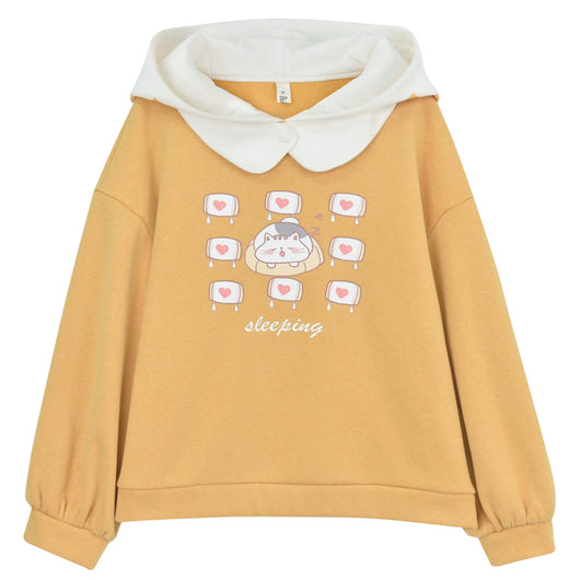 Vestido Sudadera Japonesa de Forro Polar Otoño