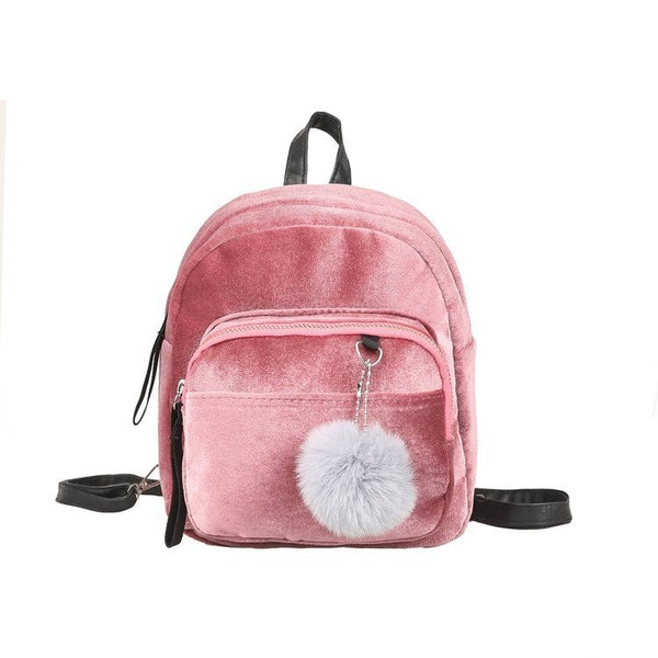 Bolso Mensajero Multifuncional de Terciopelo con Colgante para Cintura