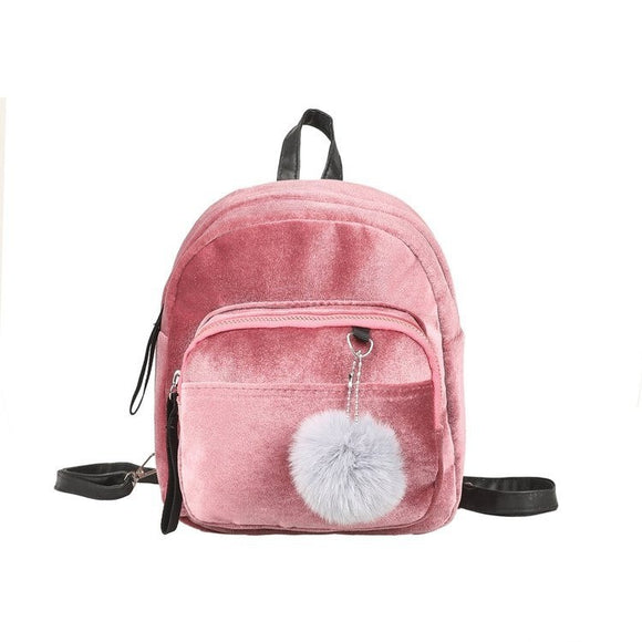 Bolso Mensajero Multifuncional de Terciopelo con Colgante para Cintura