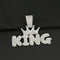 Mens Fashion Alloy Necklace With Diamond Pendant Plateado Pendant only