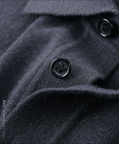 Polo de Lana Fina Merino para Hombre - Camisa de Manga Larga Elegante - Image 14