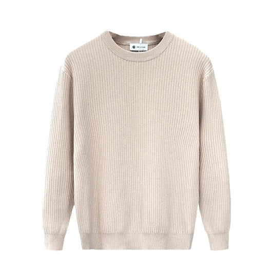 Suéter Tejido Liso en Tono Damasco para Hombre - Image 5