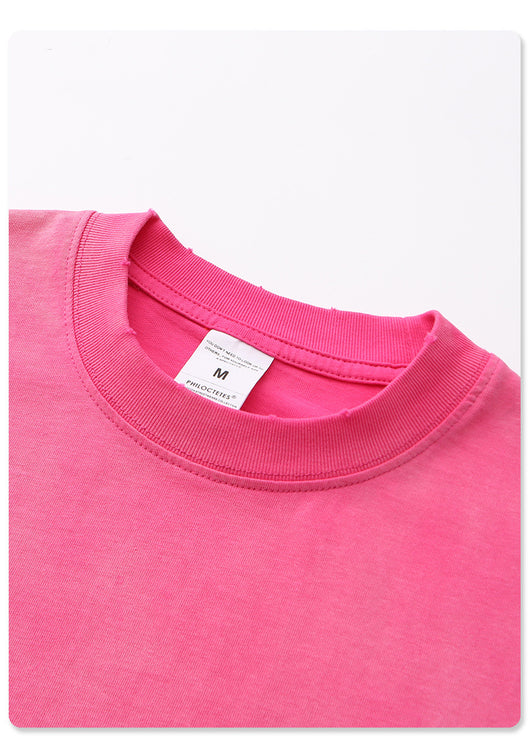 Camiseta Unisex de Manga Corta Estilo Street con Lavado Pesado - Image 20