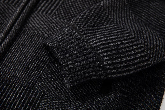 Chaqueta de Punto Slim con Capucha y Cuadros para Hombre - Image 12