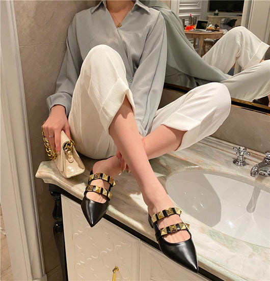 Sandalias Tipo Baotou con Tacón Grueso Medio - Cómodas y Modernas - Image 16