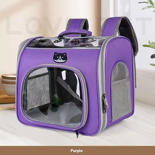 Mochila Transportadora Transparente para Mascotas - Diseño Respirable y Espacioso - Image 9