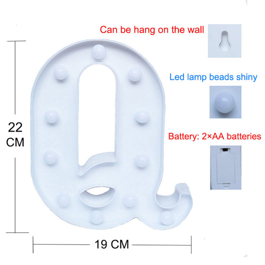 Letrero LED Luminoso Alfabeto 26 Letras - Lámpara Decorativa de Neón - Image 10