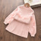 Conjunto de Suéter y Falda Coreano para Niñas - Diseño Elegante Otoño Invierno