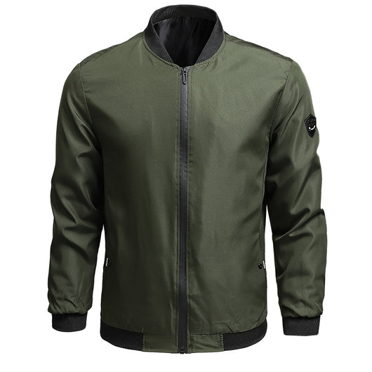 Abrigo Casual de Hombre Liso para Primavera y Otoño - Image 8