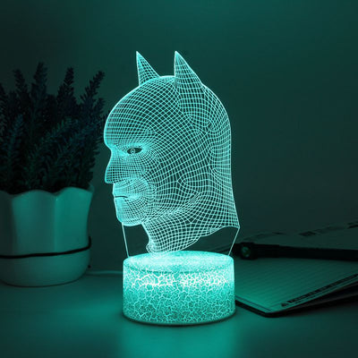 Lámpara Nocturna 3D LED con Efecto Estéreo Cabeza de Bate - Image 2