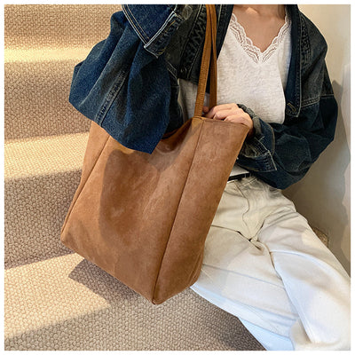 Bolso Retro de Cuero Mate con Capacidad Extra - Bolsa Tote Bandolera Versátil - Image 17