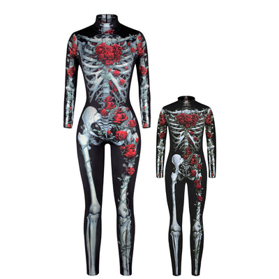 Jumpsuit Largo con Estampado 3D Esqueleto - Image 12