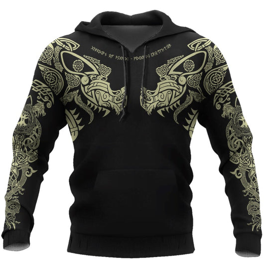 Sudadera Vikinga Harajuku con Estampado D para Hombre - Image 3